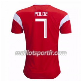 Maillot de Foot Russie Poloz 7 Domicile Coupe du monde 2018